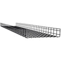 Tripp Lite Wire Mesh Cable Tray - 450 x 100 x 3000 mm (18 in. x 4 in. x 10 ft.), 6 Pack - Cable Tray - Black Powder Coat - 6 Pack - Steel - SRWB18410STR6 - eCommerce Business Prime