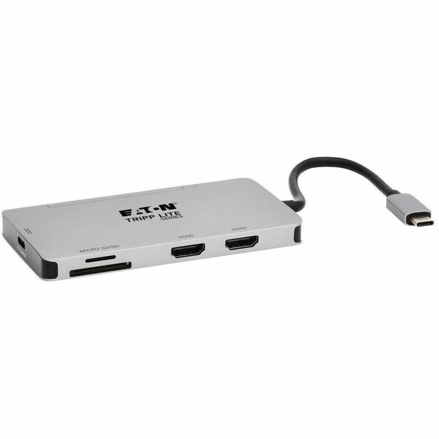 Tripp Lite USB C Dock Dual-Display 4K HDMI USB Hub Memory Card PD Charging Docking Station - for TV/Monitor/Projector/Notebook/Smartphone/Tablet/Desktop PC - 100 W - USB Type C - 2 Displays Supported ...  - U442-DOCK8-GG - eCommerce Business Prime