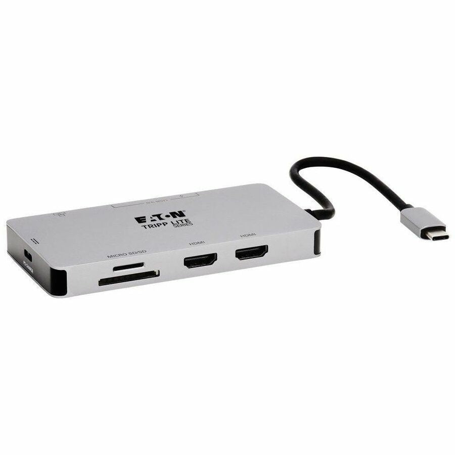 Tripp Lite USB C Dock Dual-Display HDMI USB Hub Memory Card Gbe PD Charging Docking Station - for TV/Monitor/Projector/Notebook/Smartphone/Tablet/Desktop PC - 100 W - USB Type C - 2 Displays Supported...  - U442-DOCK8G-GG - eCommerce Business Prime