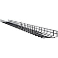 Tripp Lite Wire Mesh Cable Tray - 150 x 50 x 3000 mm (6 in. x 2 in. x 10 ft.), 10 Pack - Cable Tray - Black Powder Coat - 10 Pack - Steel - SRWB6210STR10 - eCommerce Business Prime