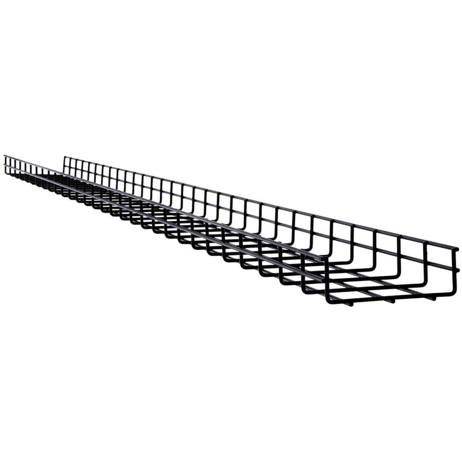 Tripp Lite Wire Mesh Cable Tray - 150 x 50 x 3000 mm (6 in. x 2 in. x 10 ft.), 10 Pack - Cable Tray - Black Powder Coat - 10 Pack - Steel - SRWB6210STR10 - eCommerce Business Prime