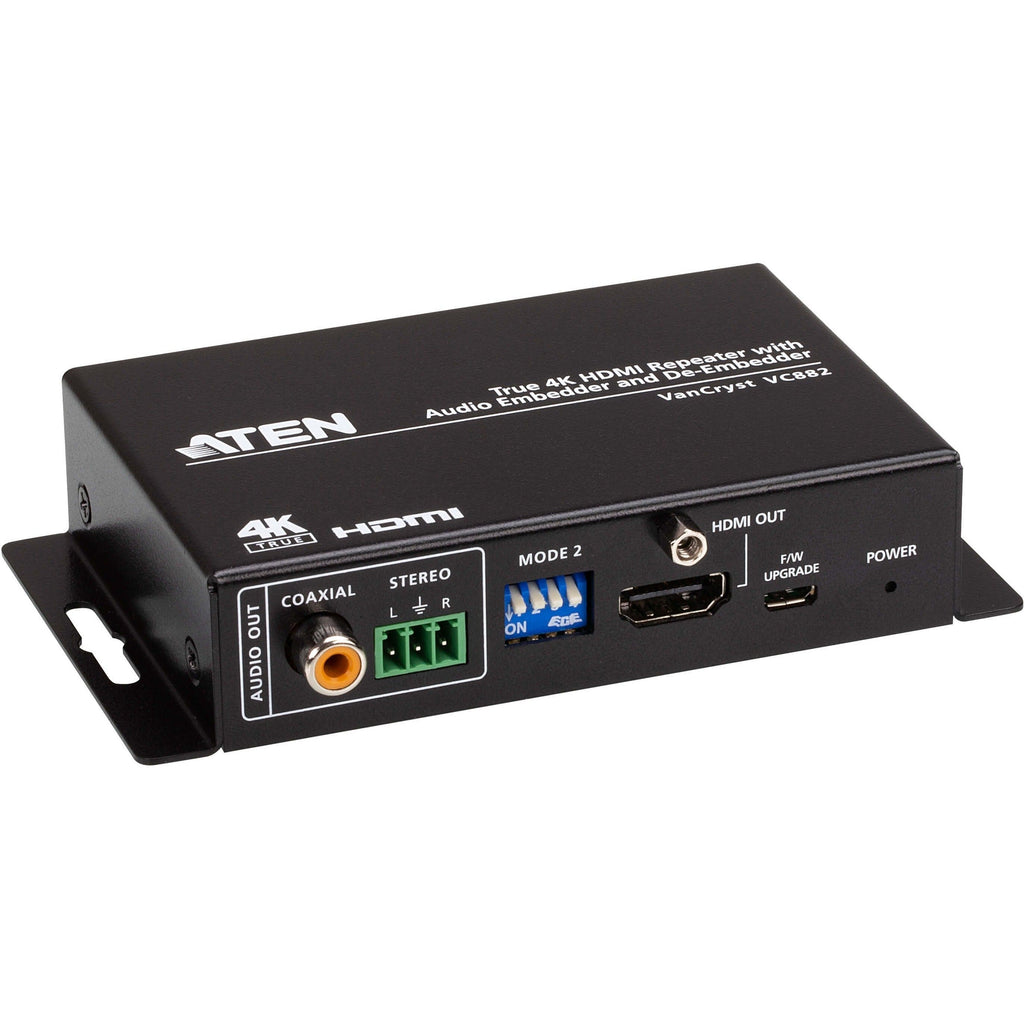 ATEN True 4K HDMI Repeater with Audio Embedder and De-Embedder - 4096 x 2160 - 16.40 ft Maximum Operating Distance - 1 x HDMI In - 1 x HDMI Out - USB - eCommerce Business Prime
