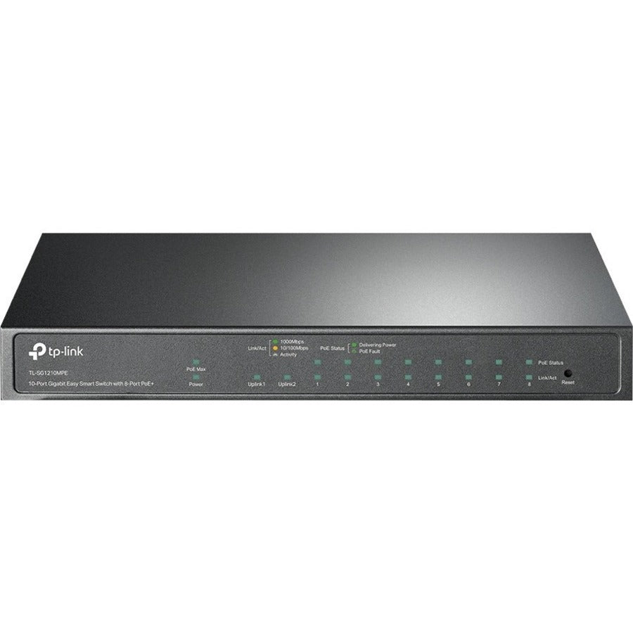 TP-Link TL-SG1210MPE - 10-Port Gigabit Easy Smart Switch with 8-Port PoE+ - Limited Lifetime Warranty - 8 Port Gigabit PoE Switch - Easy Smart Managed - 8 PoE+ Ports @123W, w/ 2 Uplink Gigabit Ports +...  - TL-SG1210MPE - eCommerce Business Prime