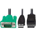 Tripp Lite VGA to DisplayPort and USB-A Adapter Cable Kit for Tripp Lite B020-U and B022-U KVM, 6 ft. (1.8 m) - 6 ft KVM Cable for KVM Switch, Server, Computer - First End: 1 x 15-pin HD-15 - Male - S...  - P778-006-DP - eCommerce Business Prime