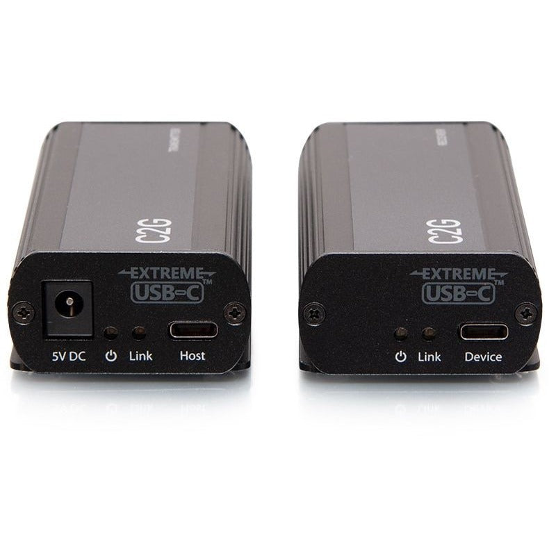 C2G 1-Port USB-C&reg; Extender Transmitter to Receiver Kit - 5Gbps - 1 x Network (RJ-45) - 1 x USB - 33 ft Extended Range - Black - C2G54278 - eCommerce Business Prime
