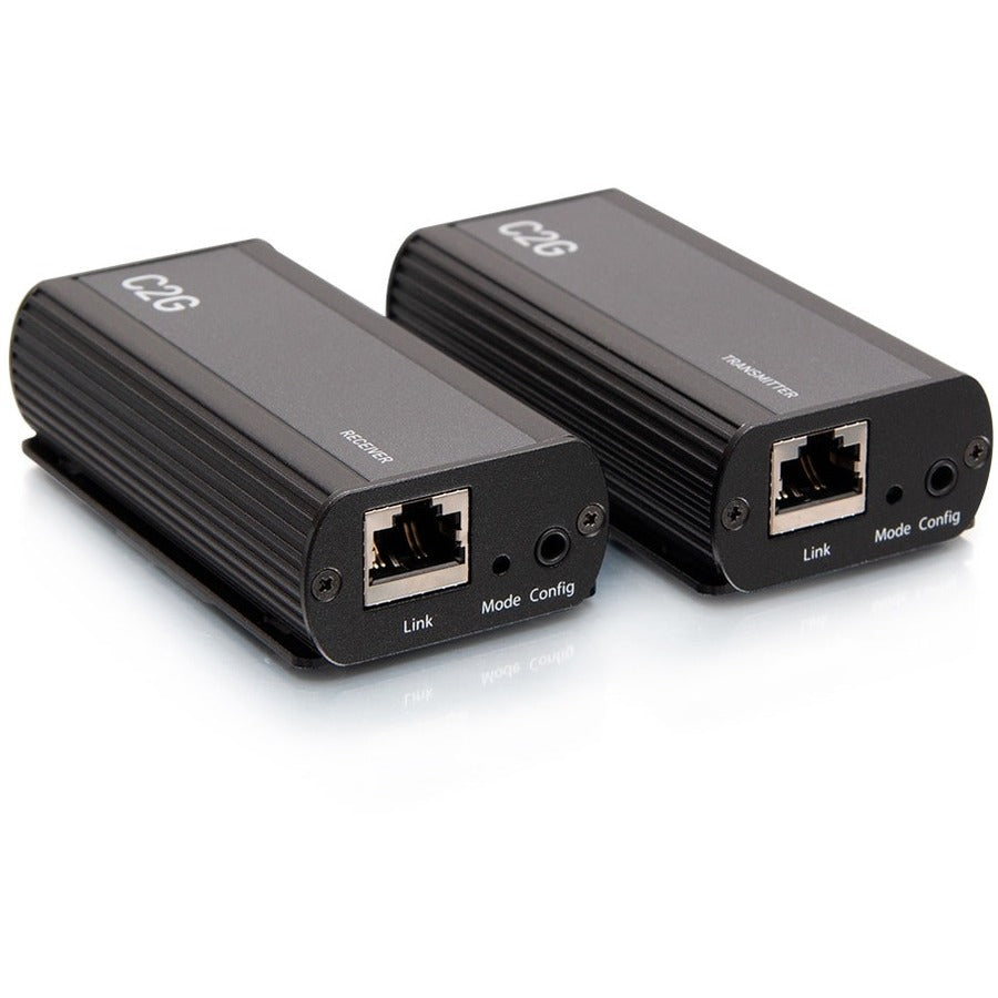 C2G 1-Port USB-C&reg; Extender Transmitter to Receiver Kit - 5Gbps - 1 x Network (RJ-45) - 1 x USB - 33 ft Extended Range - Black - C2G54278 - eCommerce Business Prime