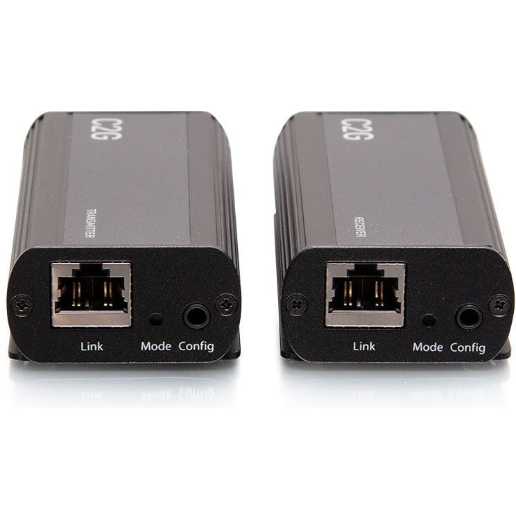 C2G 1-Port USB-C&reg; Extender Transmitter to Receiver Kit - 5Gbps - 1 x Network (RJ-45) - 1 x USB - 33 ft Extended Range - Black - C2G54278 - eCommerce Business Prime