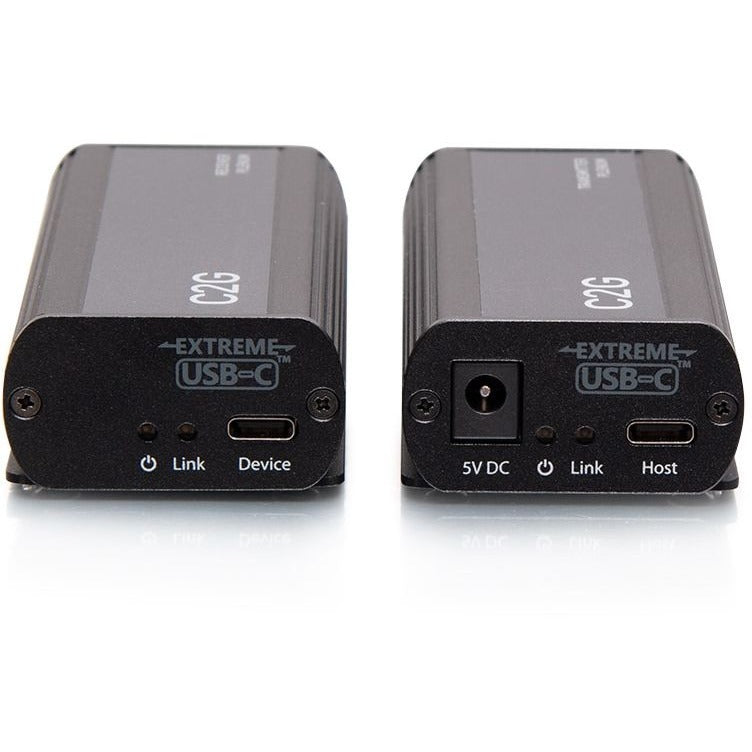 C2G 1-Port USB-C Extender Transmitter to Receiver Kit - 5Gbps Plenum Rated - 1 x Network (RJ-45) - 1 x USB - 32.80 ft Extended Range - Black - C2G54279 - eCommerce Business Prime