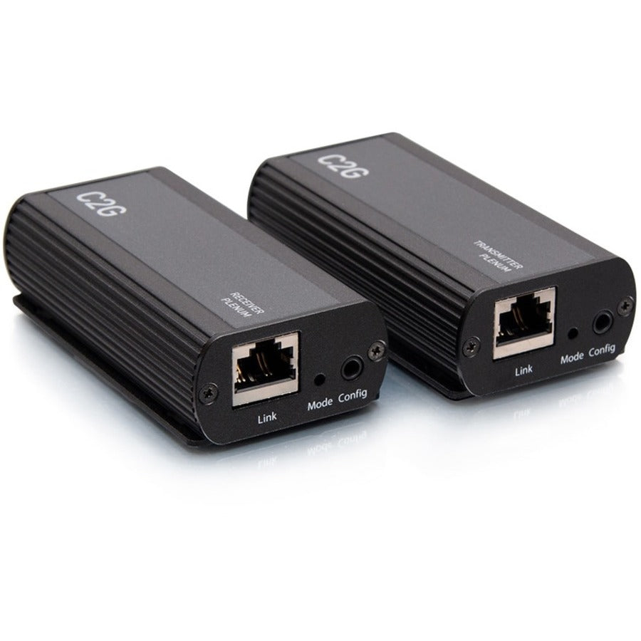 C2G 1-Port USB-C Extender Transmitter to Receiver Kit - 5Gbps Plenum Rated - 1 x Network (RJ-45) - 1 x USB - 32.80 ft Extended Range - Black - C2G54279 - eCommerce Business Prime
