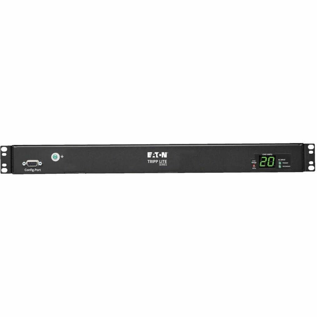 Tripp Lite PDU ATS/Metered 200-240V 8 C13 2 C19 Dual C20 12ft Cords 1URM - Metered Auto Transfer Switch - IEC 60320 C20 - 8 x IEC 60320 C13, 2 x IEC 60320 C19 - 230 V AC - 1U - Horizontal - Rack-mount...  - PDUMH20HVATS - eCommerce Business Prime