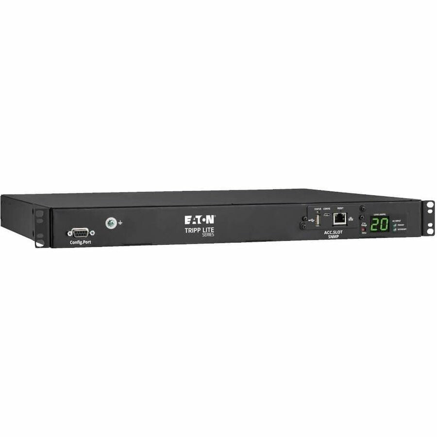 Tripp Lite PDU ATS/Metered 200-240V 8 C13 2 C19 Dual C20 Network Card 1URM - Auto Transfer Switch - IEC 60320 C20 - 8 x IEC 60320 C13, 2 x IEC 60320 C19 - 230 V AC - 1U - Horizontal - Rack-mountable -...  - PDUMNH20HVAT1 - eCommerce Business Prime