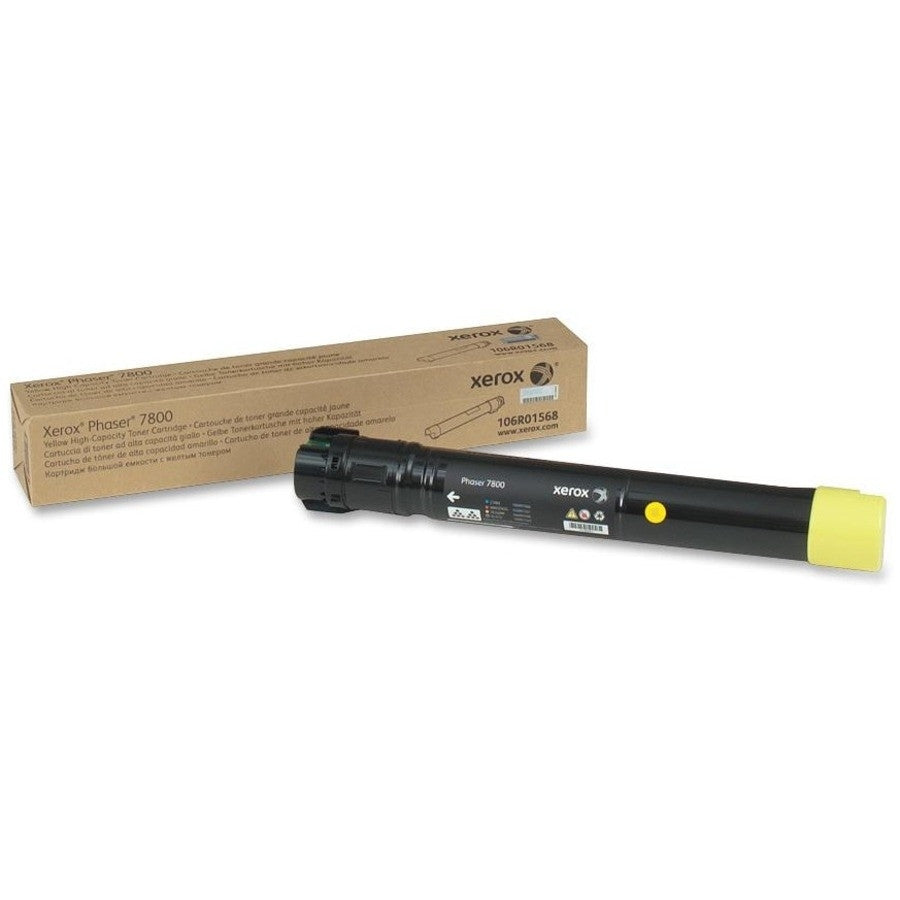 Xerox Genuine Phaser 7800 Yellow Toner Cartridge (17,200 pages) - 106R01568 106R01568 Xerox