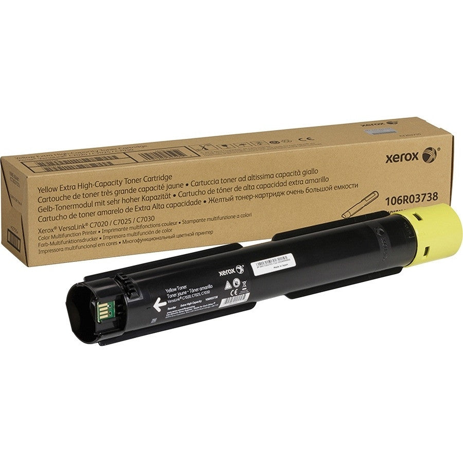Xerox VersaLink C7020/C7025/C7030 Yellow Extra High Capacity Toner Cartridge 106R03738 Xerox