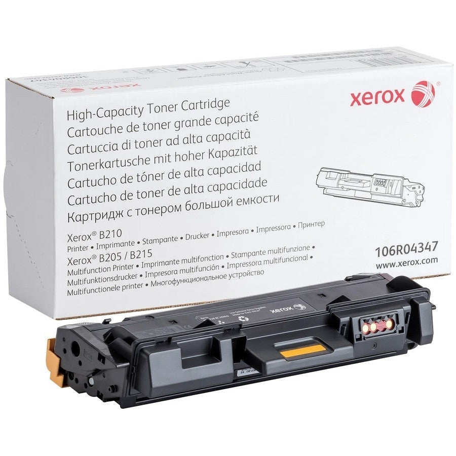 Xerox Genuine B205 / B210 / B215 Black High Capacity Toner Cartridge (3000 pages) - 106R04347 106R04347 Xerox