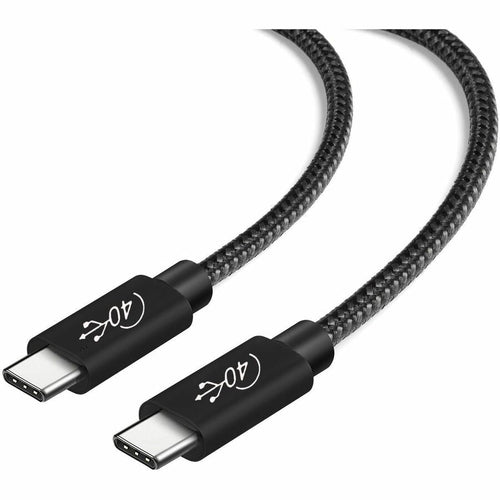 4XEM Nylon Braided USB-C to C 40 Gigabit 60CM/0.6M Cable - 1.97 ft USB-C Data Transfer Cable - First End: 1 x USB4 Type C - Male - Second End: 1 x USB4 Type C - Male - 40 Gbit/s - Nickel Plated Connec...  - 4XUSB40GBRD060CM - eCommerce Business Prime