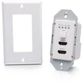 C2G Dual 4K HDMI HDBaseT + RS232 Single Gang Wall Plate Transmitter - 12 Input Device - 230 ft Range - 1 x Network (RJ-45) - 2 x HDMI In - 4K UHD - Twisted Pair - Category 7 - Wall Plate - C2G30022 - eCommerce Business Prime
