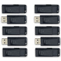 Verbatim Store 'n' Go&reg; 64GB USB Flash Drive - 64 GB - USB - Black - Lifetime Warranty - 10 Pack - 70895 - eCommerce Business Prime