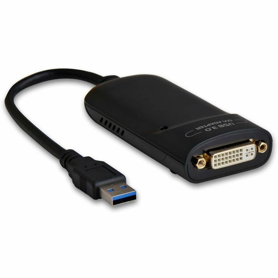 4XEM USB 3.0 to DVI Display Adapter - 1 x Type A USB 3.0 Powered USB Male - 1 x 29-pin DVI-I Video Female, 1 x Mini-phone Audio In Female, 1 x Mini-phone Audio Out Female - 2048 x 1152 Supported - Bla...  - 4XUSB3DVI - eCommerce Business Prime