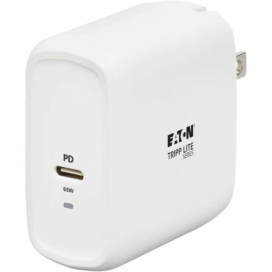 Tripp Lite Compact USB C Wall Charger - GaN Technology, 65W PD Charging, White - 65 W - 120 V AC, 230 V AC Input - 5 V/3.25 A, 9 V, 12 V, 15 V, 20 V Output - White - U280-W01-65C1-G - eCommerce Business Prime