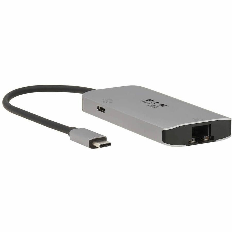 Tripp Lite USB C Hub USB 3.2 Gen 1 3 USB-A, Gbe Aluminum 100W PD Charging - USB Type C - External - 3 USB Port(s) - 1 Thunderbolt Port(s) - PC - U460-003-3AGALC - eCommerce Business Prime