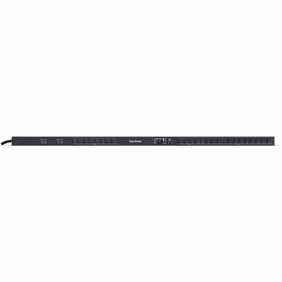 CyberPower 24-Outlets PDU - Switched - NEMA L5-30P - 24 x NEMA 5-20R - Network (RJ-45) - 0U - Vertical - Rack-mountable - PDU41102 - eCommerce Business Prime