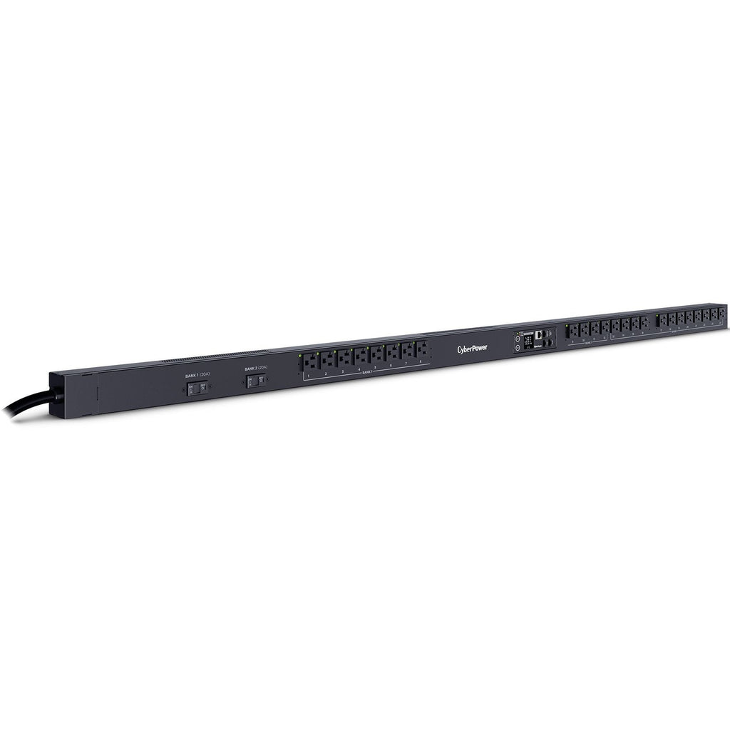 CyberPower 24-Outlets PDU - Switched - NEMA L5-30P - 24 x NEMA 5-20R - Network (RJ-45) - 0U - Vertical - Rack-mountable - PDU41102 - eCommerce Business Prime