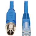 Tripp Lite Ethernet Cable M12 XCode Cat6 1G UTP CMR-LP PoE M12 RJ45 M/M 1M - 3.28 ft Category 6 Network Cable for Network Device, VoIP Device, Access Control Device, Controller, Switch, Security Devic...  - NM12-602-01M-BL - eCommerce Business Prime