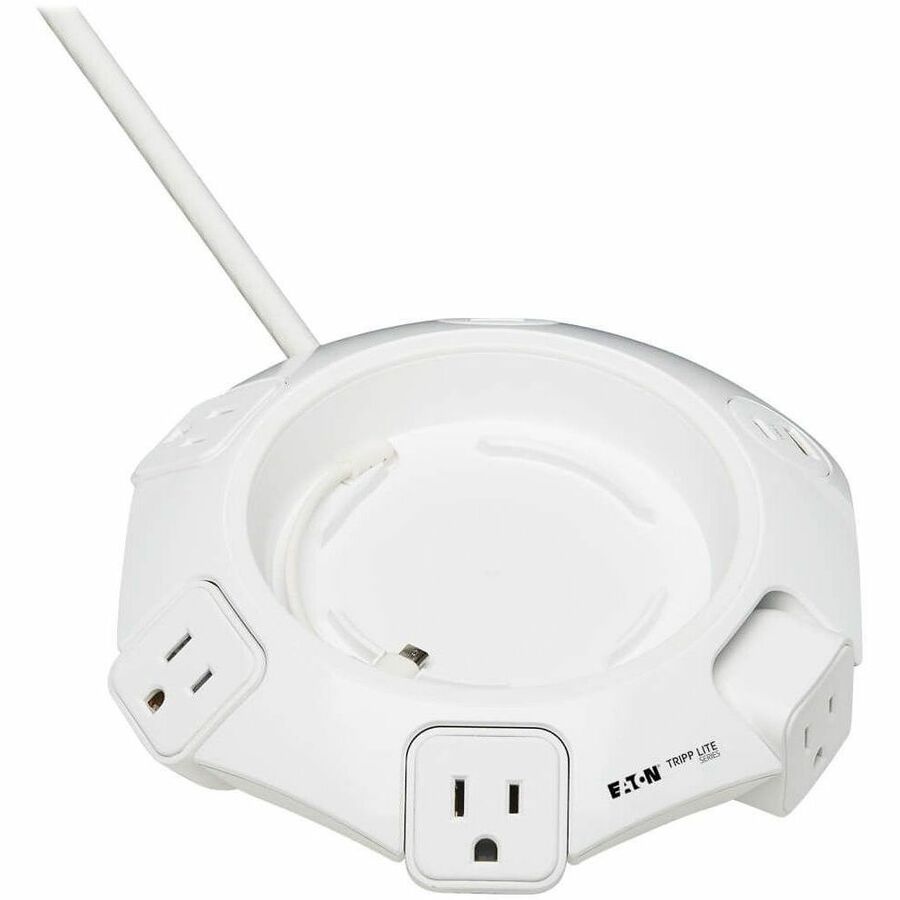 Tripp Lite Safe-IT Conference Surge Protector 4 Rotating Outlet USB C USB-A - 4 x NEMA 5-15R, 4 x USB - 1800 VA - 1080 J - 120 V AC Input - TLP410UCUFOAM - eCommerce Business Prime