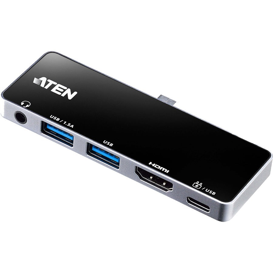 ATEN UH3238 USB-C Travel Dock with Power Pass-Through - for Mobile Workstation - 92 W - USB 3.2 Gen 1 (3.1 Gen 1) Type-C - 4K - 3840 x 2160 - 2 x USB Type-A Ports - USB Type-A - 1 x USB Type-C Ports -...  - UH3238 - eCommerce Business Prime