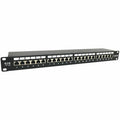 Tripp Lite 24-Port Cat6a Shielded Patch Panel - 10 Gbps, STP, 110 Punch Down, RJ45, 1U, TAA - 24 Port(s) - 24 x RJ-45 - 1U High - Black - TAA Compliant - N252-024-6A-SH - eCommerce Business Prime