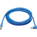 Tripp Lite M12 X-Code Cat6a 10G F/UTP CMR-LP Shielded Ethernet Cable (Right-Angle M/M), IP68, PoE, Blue, 10 m (32.8 ft.) - 32.81 ft Category 6a Network Cable for Network Device, Controller, Switch, Se...  - NM12-6A3-10M-BL