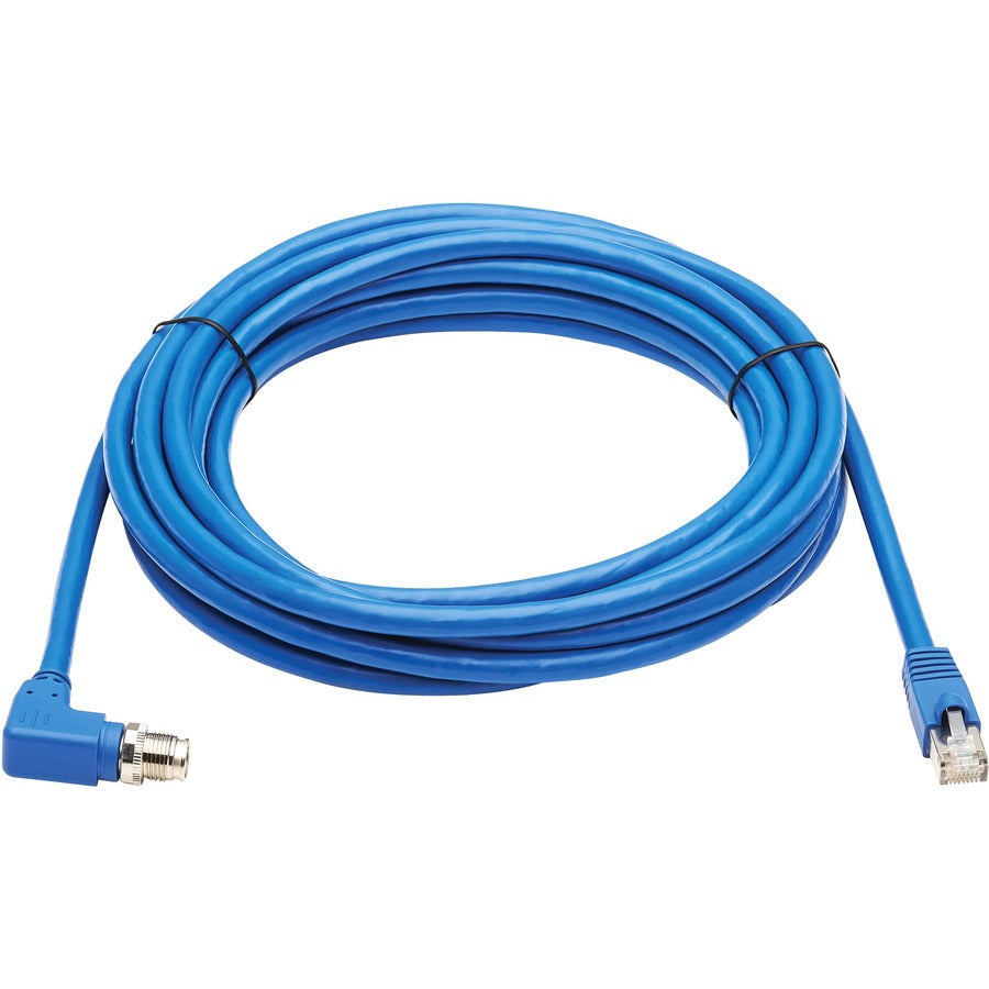 Tripp Lite Ethernet Cable Shielded M12 XCode Cat6a M12 Right-Angle RJ45 5M - 16.40 ft Category 6a Network Cable for Network Device, Controller, Switch, Security Device, Surveillance Camera, VoIP Devic...  - NM12-6A4-05M-BL - eCommerce Business Prime