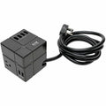 Tripp Lite Safe-IT Cube Surge Protector 3-Outlet 5-15R 6 USB Charging Ports - 6 x USB, 3 x NEMA 5-15R - 1800 VA - 540 J - 120 V AC Input - TLP368CUBEUAM - eCommerce Business Prime
