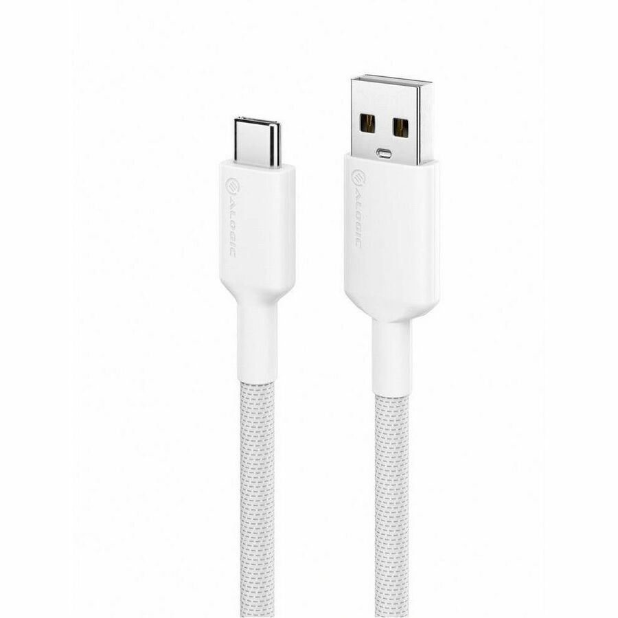 ALOGIC Elements PRO USB-C to USB-A Cable - Male to Male - 1m - USB 2.0 - 3A - 480Mbps - White - 3.28 ft USB/USB-C Data Transfer Cable for Wall Charger, Computer, Smartphone, Tablet, Notebook, Peripher - ELPCA201-WH - eCommerce Business Prime