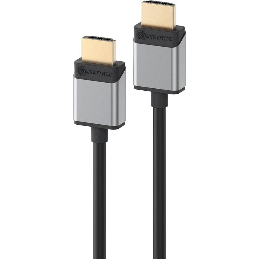 ALOGIC Slim Super Ultra HDMI to HDMI Cable - Male to Male -2m up to 8K@60Hz - 6.56 ft HDMI A/V Cable for Audio/Video Device, Computer, Gaming Console, Blu-ray Player, Hi-Fi System, TV, Monitor, Projec - SSULHD02-SGR - eCommerce Business Prime