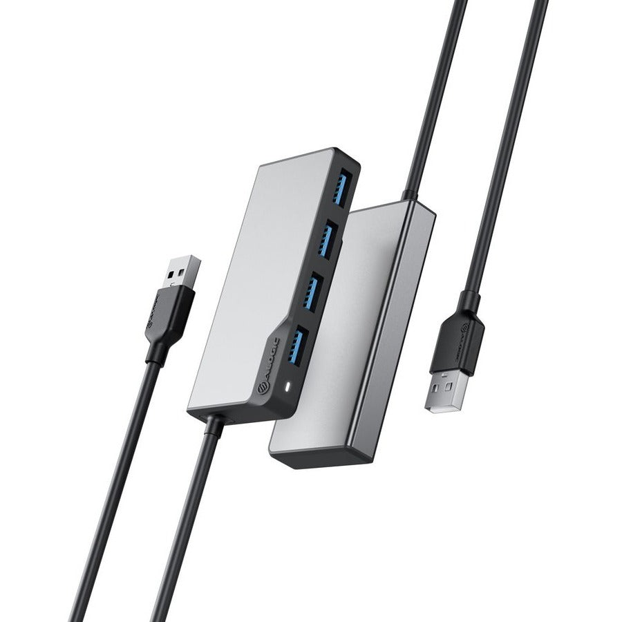 ALOGIC USB-A Fusion SWIFT 4-in-1 Hub -Space Grey - USB 3.2 (Gen 1) Type A - Portable - 4 USB Port(s) - PC, Chrome - eCommerce Business Prime