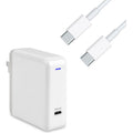 4XEM Charging Kit Compatible for MacBook Pro - White 61W USB-C Wall-mounted charger 6FT/2M USB-C to USB-C Cable M/M USB 3.1 Gen 2 10Gbps - 4XMBOOKPROKIT61 - eCommerce Business Prime