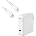 4XEM Charging Kit Compatible for MacBook Pro - White 96W USB-C Wall-mounted charger with 6FT/2M USB-C to USB-C Cable M/M USB 3.1 Gen 2 10Gbps - 4XMBOOKPROKIT96 - eCommerce Business Prime