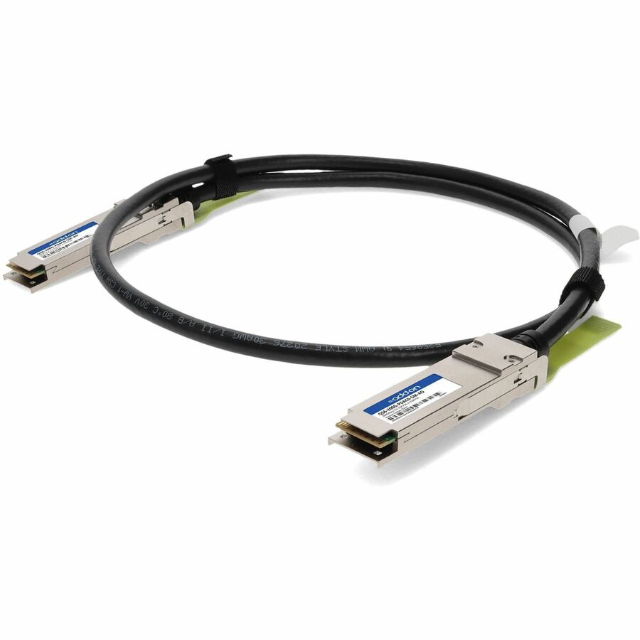 AddOn Twinaxial Network Cable - 1.64 ft Twinaxial Network Cable for Network Device, Transceiver, Router, Server - First End: 1 x QSFP56 Network - Second End: 1 x QSFP56 Network - 200 Gbit/s - 1 - TAA ...  - Q56-200G-PDAC0-5M-AO - eCommerce Business Prime