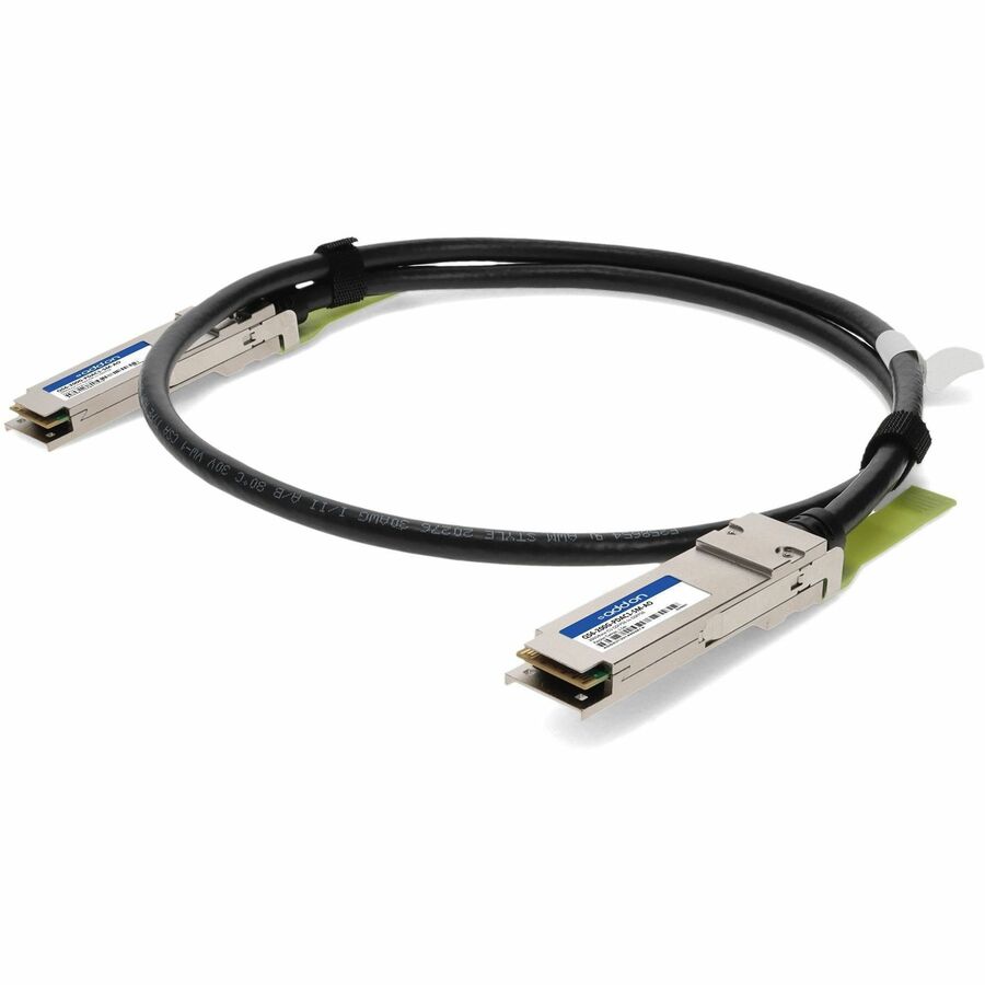 AddOn Twinaxial Network Cable - 4.92 ft Twinaxial Network Cable for Network Device, Transceiver, Router, Server - First End: 1 x QSFP56 Network - Second End: 1 x QSFP56 Network - 200 Gbit/s - 1 - TAA ...  - Q56-200G-PDAC1-5M-AO - eCommerce Business Prime