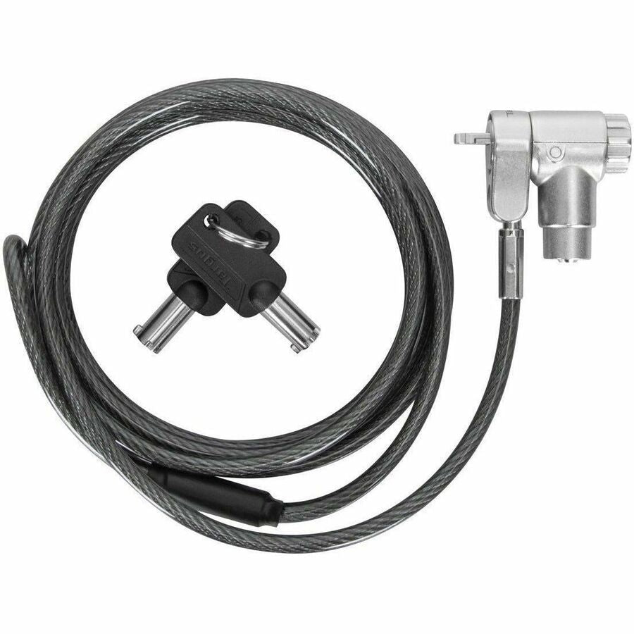 Targus DEFCON Ultimate Universal Master Keyed Lock - Silver - Galvanized Steel - 6.50 ft - For Notebook, Docking Station, Monitor - ASP95MKGLX-25 - eCommerce Business Prime