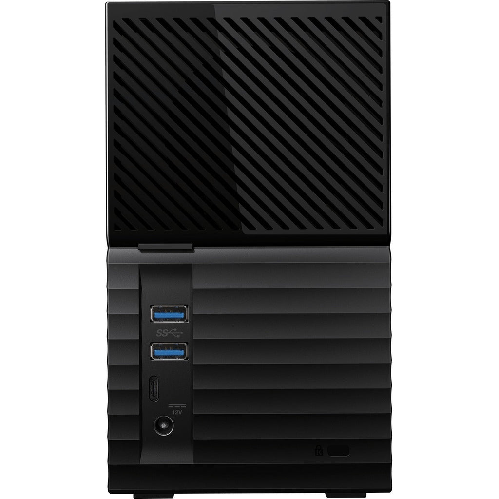 WD My Book Duo Desktop RAID Storage - 36 TB Installed HDD Capacity - RAID Supported 0, 1, JBOD - 3 USB Port(s) - 2 USB 3.0 Port(s) - Desktop - WDBFBE0360JBK-NESN - eCommerce Business Prime