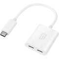 iStore USB-C to Dual USB-C Adapter - 3.28 ft USB-C Data Transfer Cable for PC, Notebook, Tablet, Smartphone - First End: 1 x USB 2.0 Type C Male - Second End: 2 x USB 2.0 Type C Female - 10 Gbit/s - B - ACA974CAI - eCommerce Business Prime
