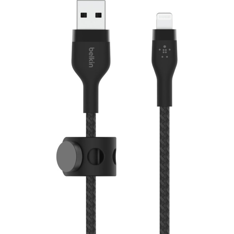 Belkin USB-A Cable with Lightning Connector - 3.28 ft Lightning/USB Data Transfer Cable for iPhone, iPad, iPod, iPad Pro, iPad Air - First End: 1 x USB Type A - Male - Second End: 1 x Lightning - Male...  - CAA010BT1MBK - eCommerce Business Prime