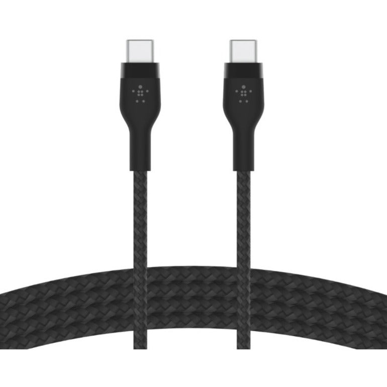 Belkin USB-C to USB-C Cable - 6.56 ft USB-C Data Transfer Cable for iPad mini, iPad Air, iPad Pro, Smartphone, Tablet, Notebook, MacBook Air - First End: 1 x USB Type C - Male - Second End: 1 x USB Ty...  - CAB011BT2MBK - eCommerce Business Prime