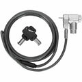 Targus DEFCON Ultimate Universal Keyed Cable Lock with Adaptable Lock Head - Silver - Galvanized Steel - 6.50 ft - For Monitor, Notebook, Docking Station - ASP95GL - eCommerce Business Prime