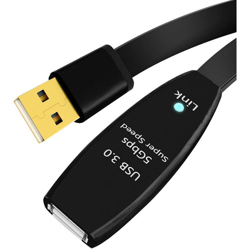 4XEM 5M USB 2.0 Flat Extension Cable - 16.40 ft USB Data Transfer Cable for Peripheral Device - First End: 1 x USB 3.0 Type A - Male - Second End: 1 x Powered USB 3.0 Type A - Female - 5 Gbit/s - Exte...  - 4X3204A15M - eCommerce Business Prime