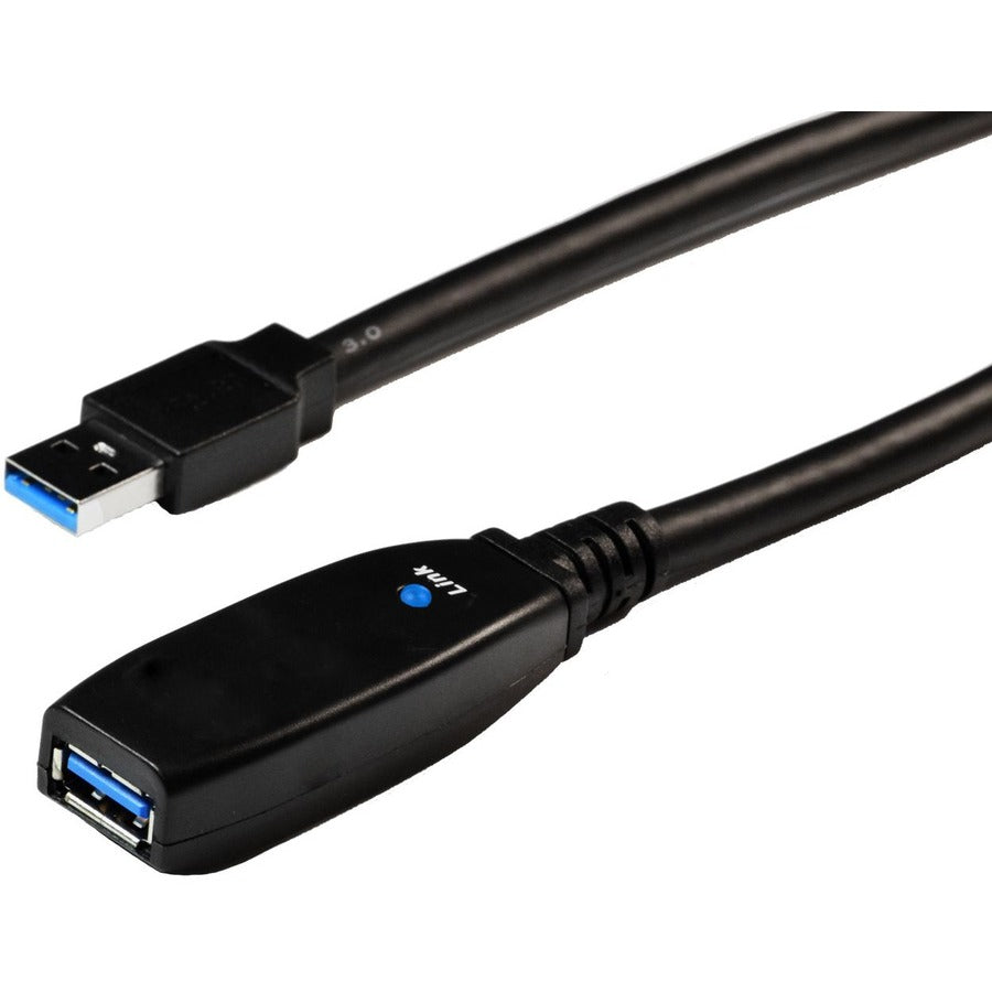 4XEM 5M Active USB 3.0 Extension Cable with LED signal - 16.40 ft USB Data Transfer Cable for Peripheral Device - First End: 1 x USB 3.0 Type A - Male - Second End: 1 x USB 3.0 Type A - Female - 5 Gbi...  - 4X3302A25M - eCommerce Business Prime