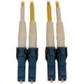 Tripp Lite Fiber Optic Cable 400G Duplex Singlemode 9/125 LC/UPC OS2 M/M 2M - 6.56 ft Fiber Optic Network Cable for Network Device, Switch, Patch Panel - First End: 2 x LC/UPC Network - Male - Second  - N370X-02M - eCommerce Business Prime