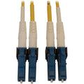 Tripp Lite Fiber Optic Cable 400G Duplex Singlemode 9/125 LC/UPC OS2 M/M 5M - 16.40 ft Fiber Optic Network Cable for Network Device, Switch, Patch Panel - First End: 2 x LC/UPC Network - Male - Second - N370X-05M - eCommerce Business Prime